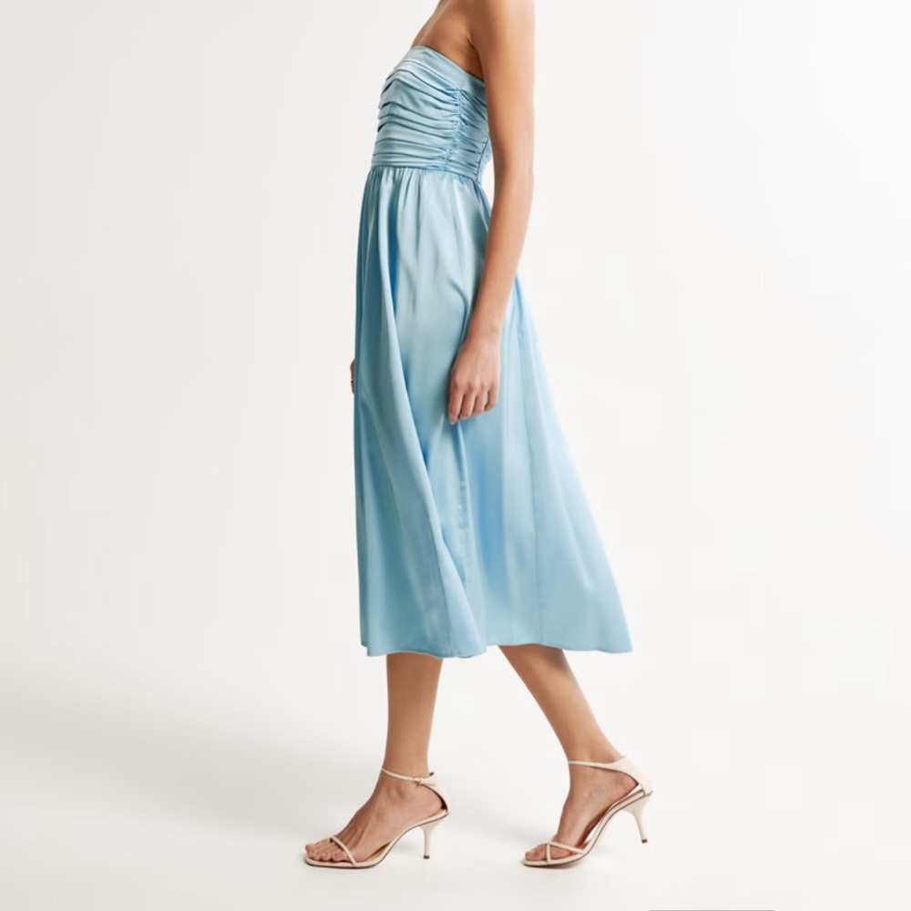 Abercrombie and Fitch satin Emerson midi dress - Picture 4 of 7